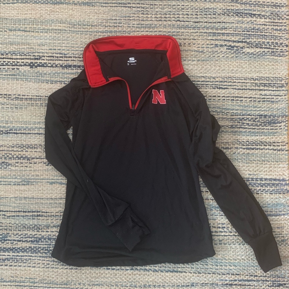 Husker quarter-zip